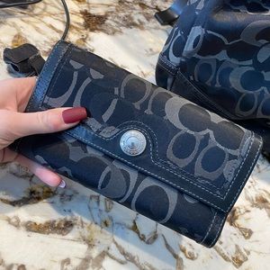Black coach wallet